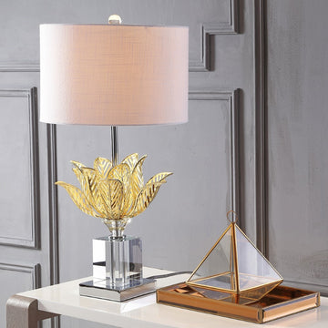 Mia 24.5" Crystal LED Table Lamp - JONATHAN Y